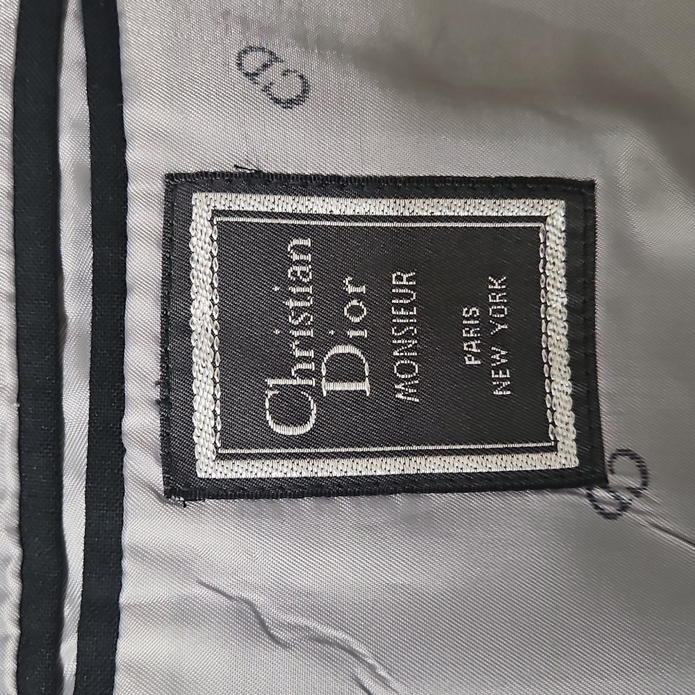 Christian Dior Mens Vintage Monsieur one-button tuxedo blazer Size 39L Formal - Picture 7 of 11